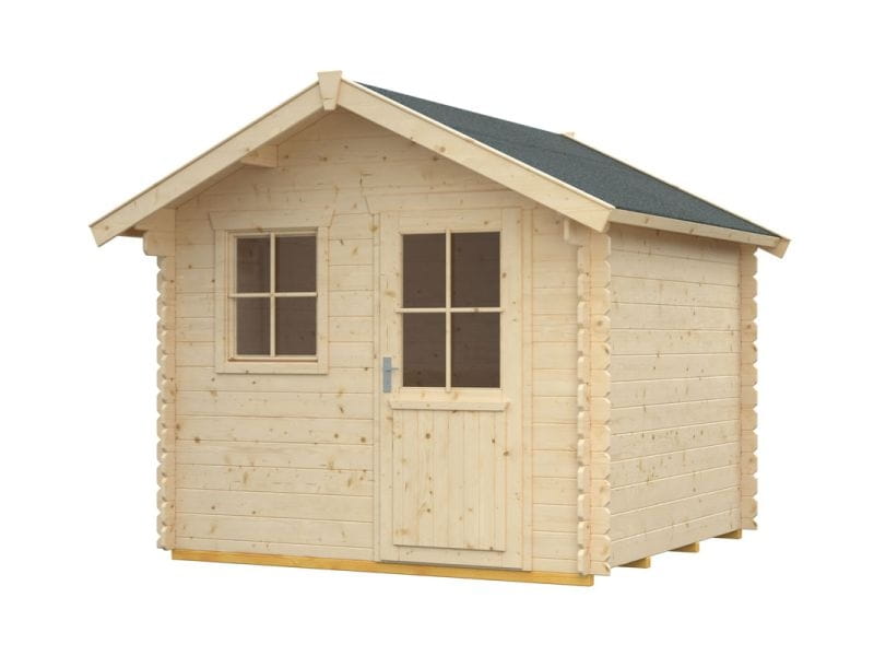 Skan Holz Blockbohlenhaus Porto Größe 2 250 x 250 cm