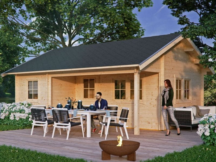 Skan Holz Blockbohlenhaus St. Moritz 45plus, 600 x 500 cm