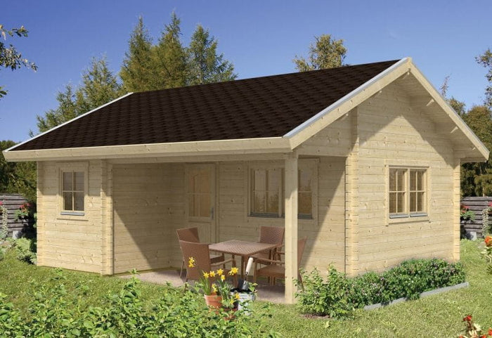 Skan Holz Blockbohlenhaus St. Moritz 45plus, 600 x 500 cm