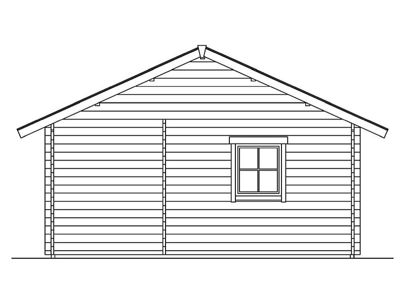 Skan Holz Blockbohlenhaus St. Moritz, Dach dämmbar für Dachziegel, 45plus, 600 x 500 cm