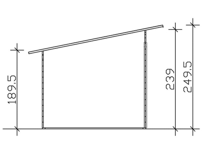 Skan Holz Blockbohlenhaus Texel in schiefergrau