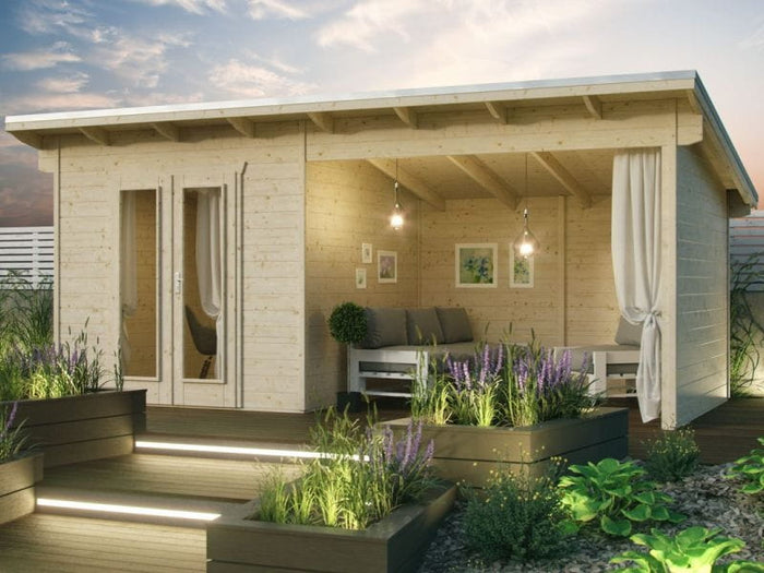 Skan Holz Blockbohlenhaus Texel