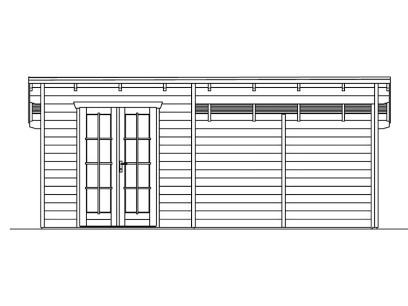 Skan Holz Blockbohlenhaus Texel