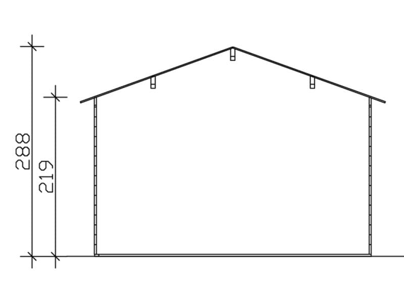 Skan Holz Blockbohlenhaus Tilburg in schiefergrau