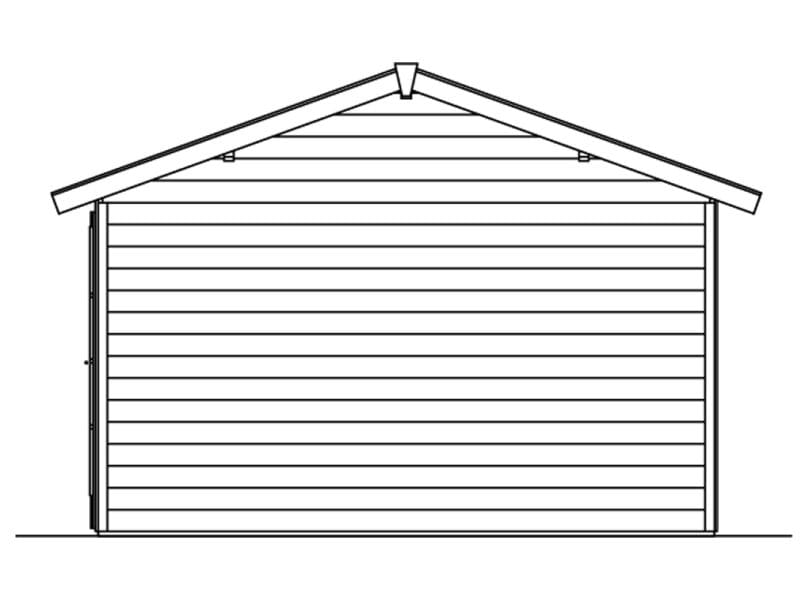 Skan Holz Blockbohlenhaus Tilburg in schiefergrau