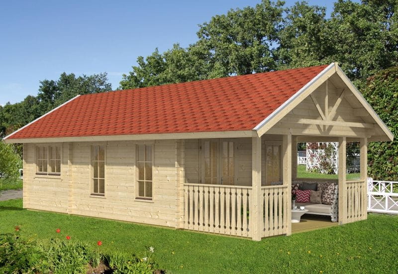 Skan Holz Blockbohlenhaus Toronto 4 70plus, 660 x 420 cm