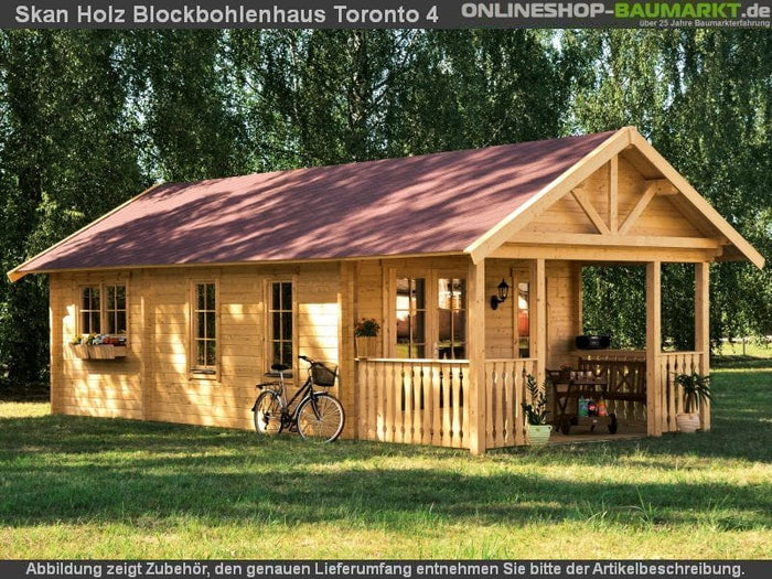Skan Holz Blockbohlenhaus Toronto 4 70plus, 660 x 420 cm