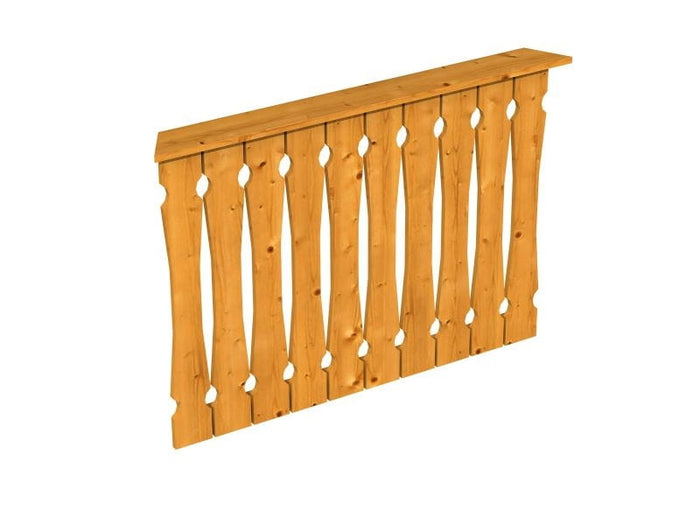 Skan Holz Brüstung für Pavillons 120 cm Balkonschalung in eiche hell