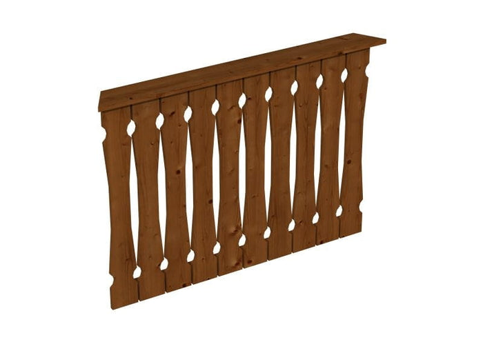 Skan Holz Brüstung für Pavillons 120 cm Balkonschalung in nussbaum