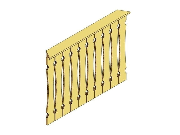 Skan Holz Brüstung für Pavillons 120 cm Balkonschalung in weiß