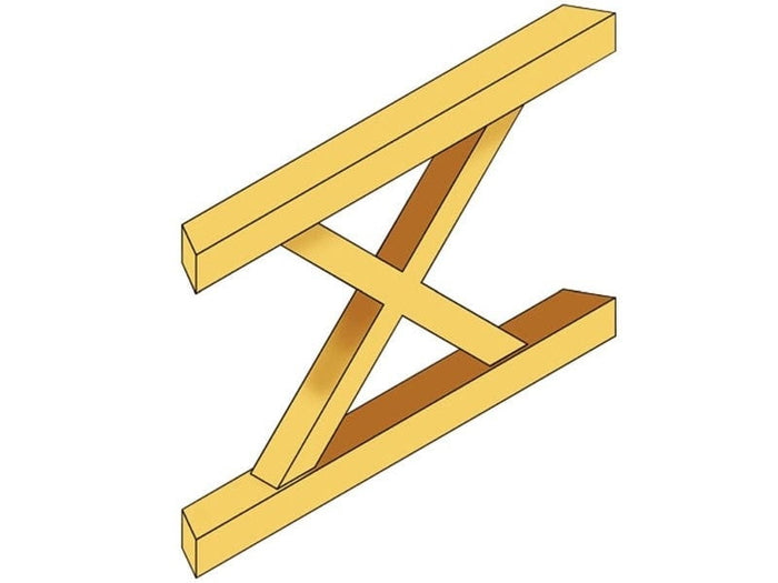 Skan Holz Brüstung für Pavillons  120 cm Andreaskreuz in eiche hell