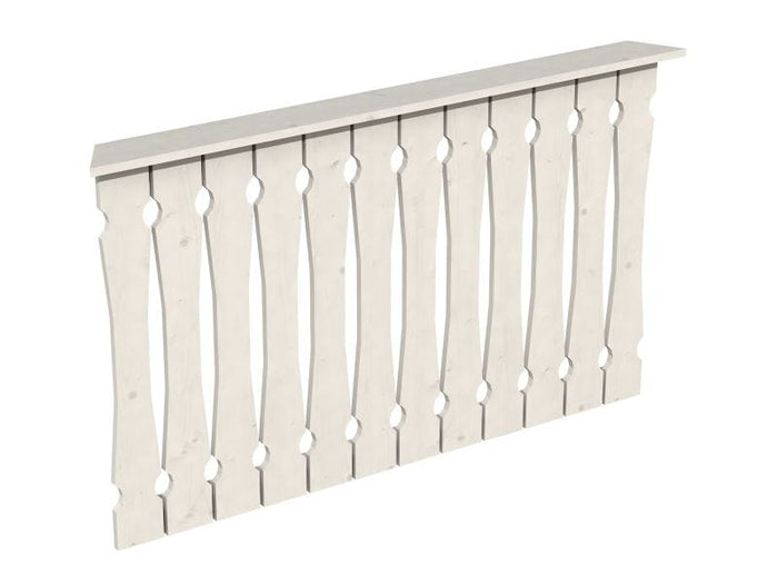 Skan Holz Brüstung für Pavillons 150 cm Balkonschalung in weiß
