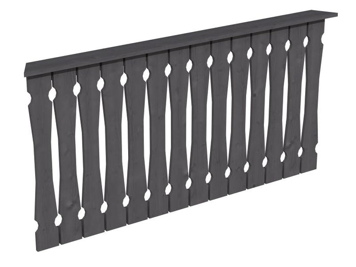 Skan Holz Brüstung für Pavillons 180 cm Balkonschalung in schiefergrau