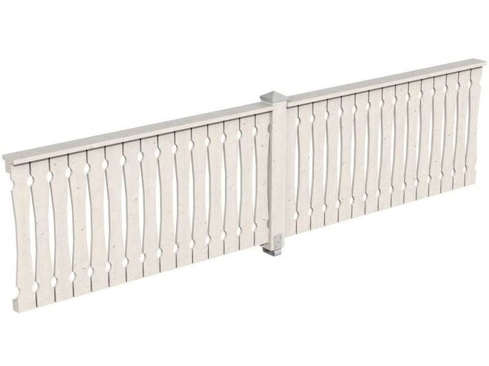 Skan Holz Brüstung für Pavillons 400 cm Balkonschalung in weiß