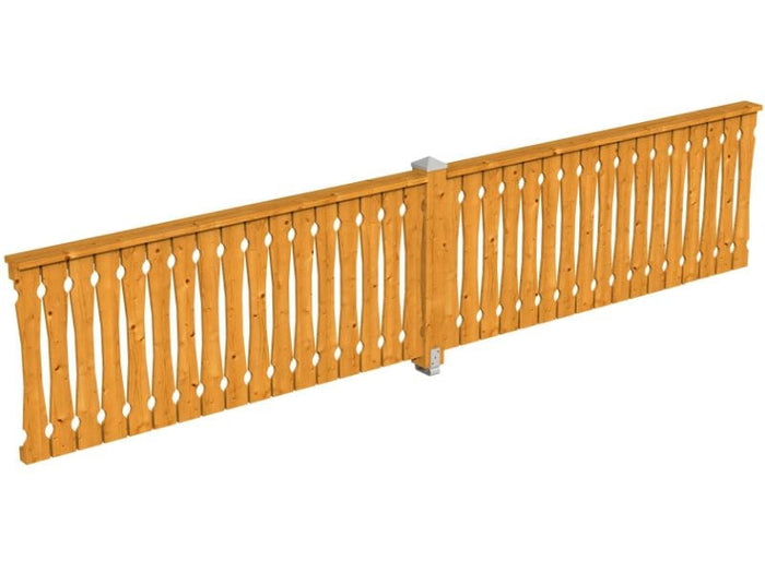 Skan Holz Brüstung für Pavillons 465 cm Balkonschalung in eiche hell