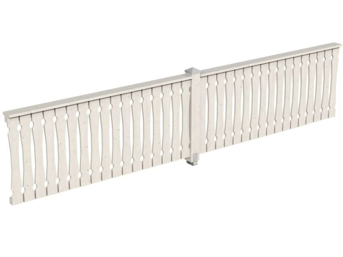 Skan Holz Brüstung für Pavillons 465 cm Balkonschalung in weiß