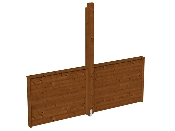 Skan Holz Brüstung für Toulouse in nussbaum