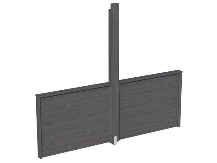 Skan Holz Brüstung für Toulouse in schiefergrau