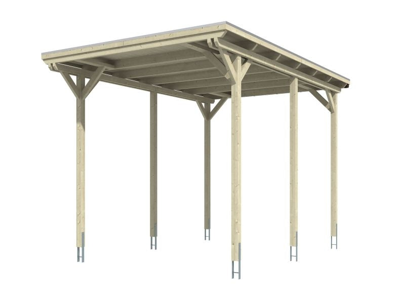 Skan Holz Carport Emsland Caravan 404 x 604 x 372 cm