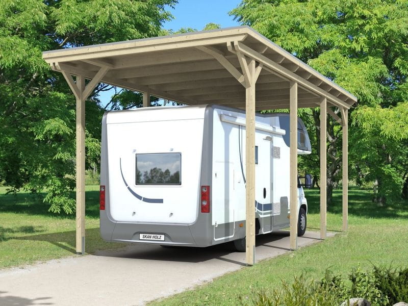 Skan Holz Carport Emsland Caravan 404 x 846 x 372 cm