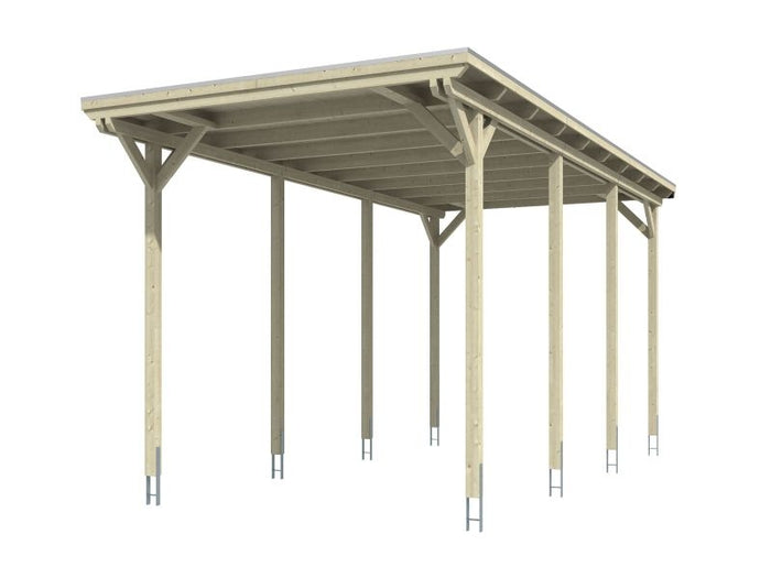 Skan Holz Carport Emsland Caravan 404 x 846 x 372 cm