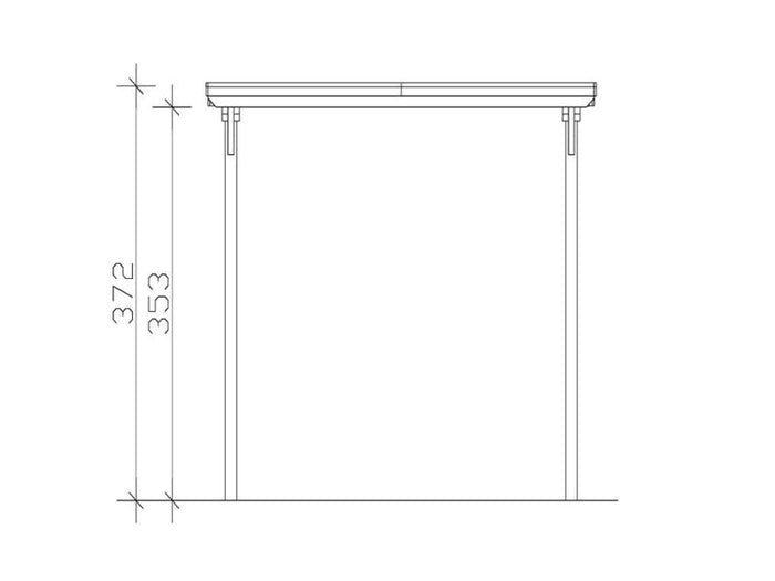 Skan Holz Carport Emsland Caravan 404 x 846 x 372 cm