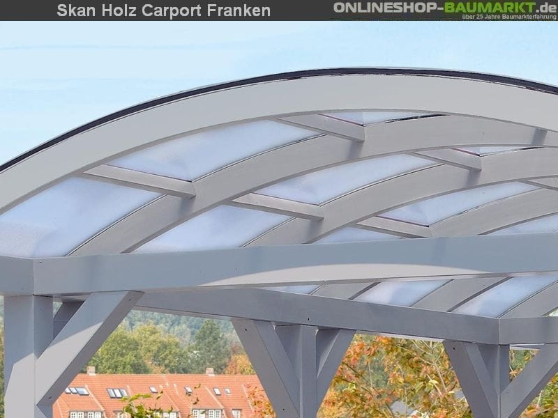 Skan Holz Carport Franken 376 x 755 cm Leimholz