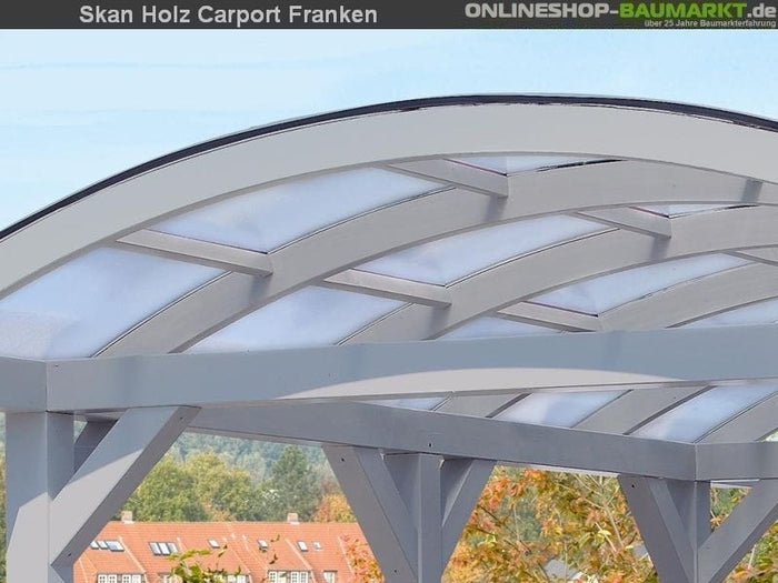 Skan Holz Carport Franken 376 x 969 cm Leimholz