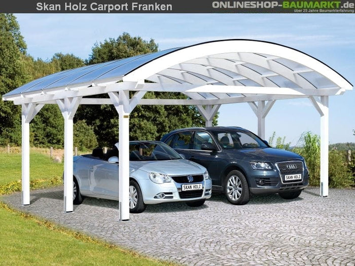 Skan Holz Carport Franken 635 x 755 cm Leimholz