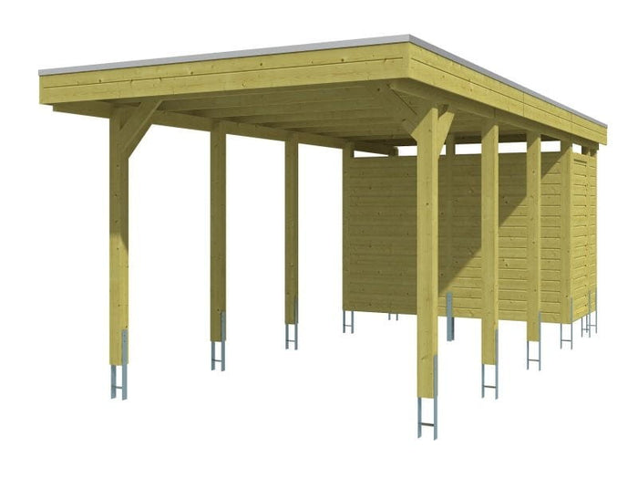 Skan Holz Carport Friesland Set 2 314 x 708 cm