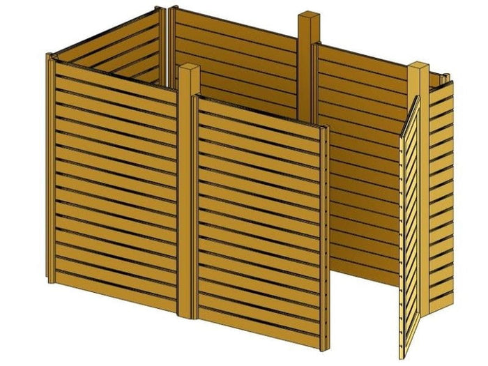 Skan Holz Carport Friesland Set 2 314 x 708 cm