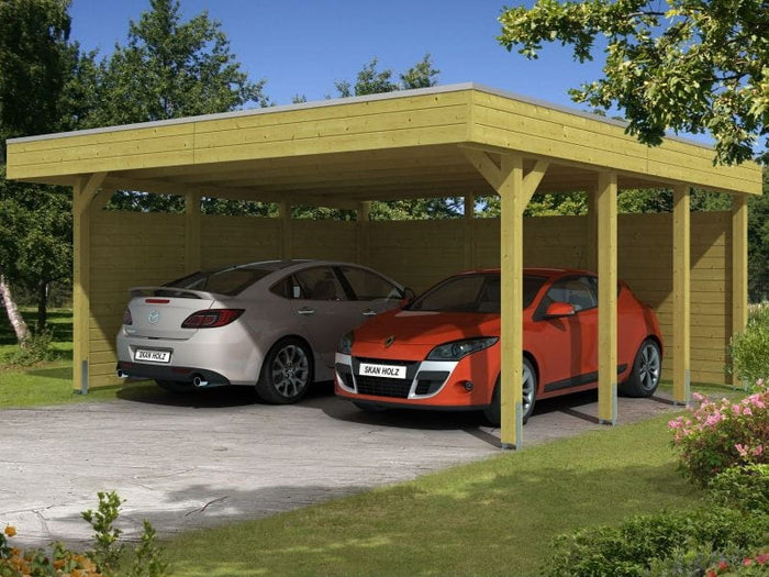 Skan Holz Carport Friesland Set 3 557 x 555 cm