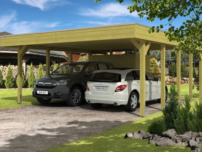 Skan Holz Carport Friesland Set 4 557 x 708 cm