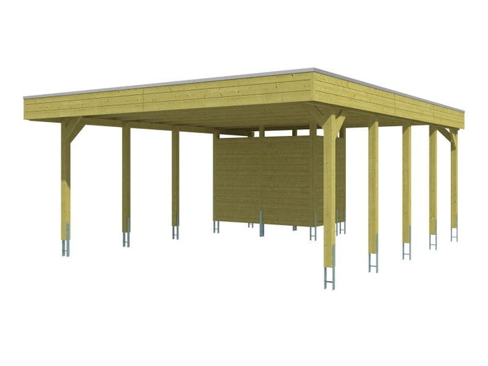 Skan Holz Carport Friesland Set 4 557 x 708 cm