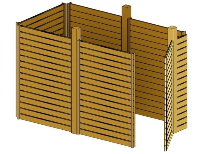 Skan Holz Carport Friesland Set 4 557 x 708 cm