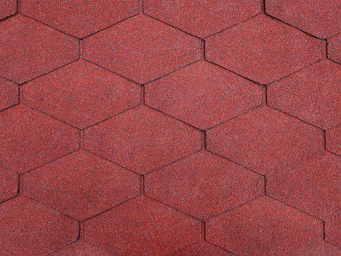 Skan Holz Carport Harz 321 x 560 cm mit roten Schindeln