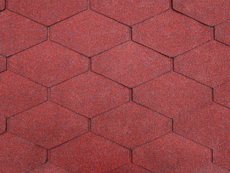 Skan Holz Carport Harz 624 x 560 cm mit roten Schindeln