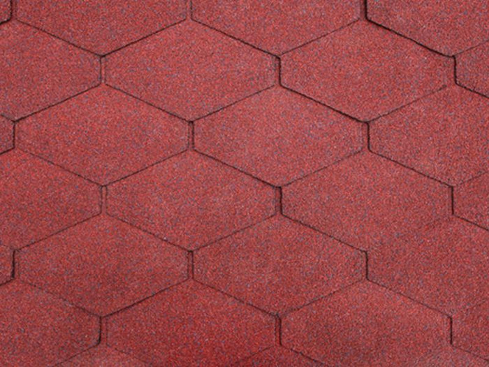 Skan Holz Carport Harz 624 x 560 cm mit roten Schindeln