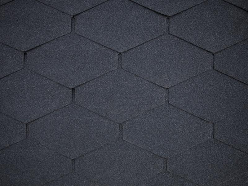 Skan Holz Carport Harz 624 x 560 cm mit schwarz Schindeln