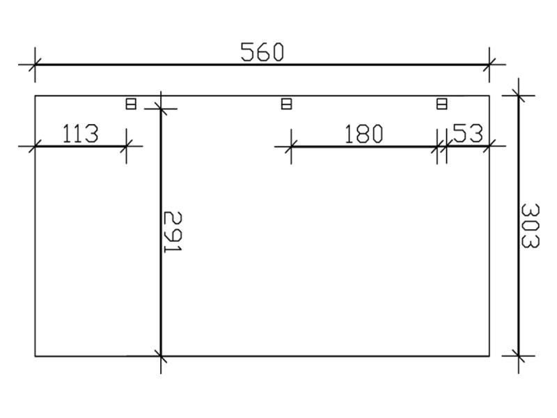 Skan Holz Carport Harz Stellplatzerweiterung mit schwarzen Schindeln