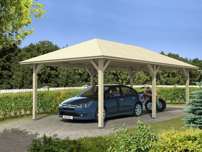 Skan Holz Carport Taunus 12 Gr. 2 natur
