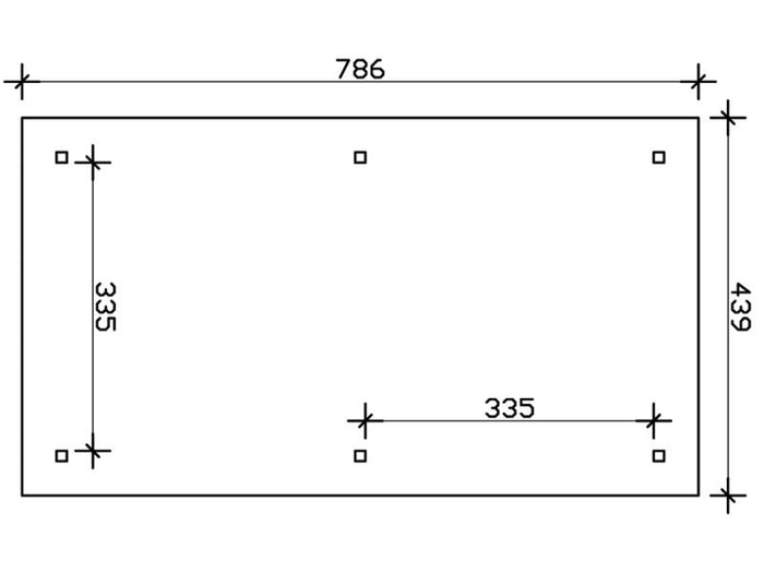 Skan Holz Carport Taunus 12 Gr. 2 natur