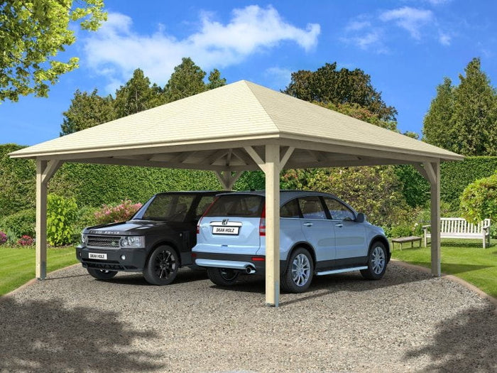 Skan Holz Carport Taunus 14 Gr. 3 natur