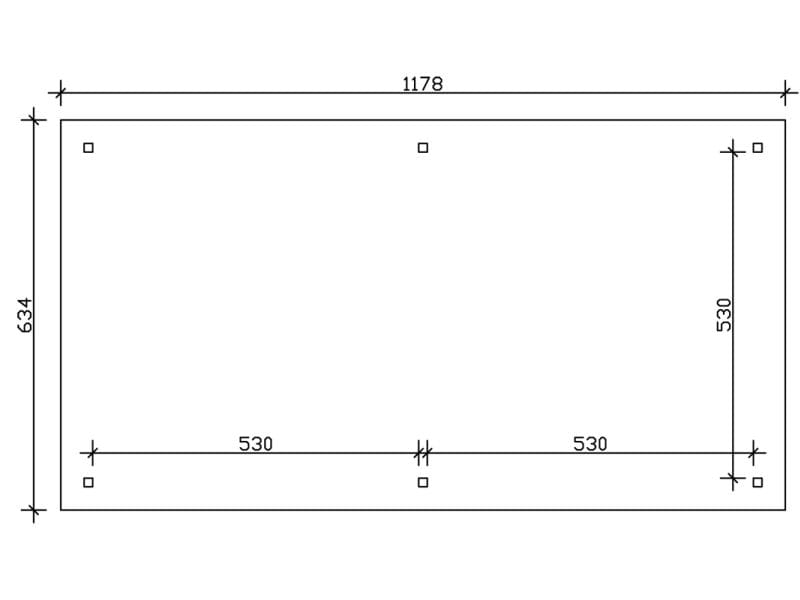 Skan Holz Carport Taunus 14 Gr. 4 natur