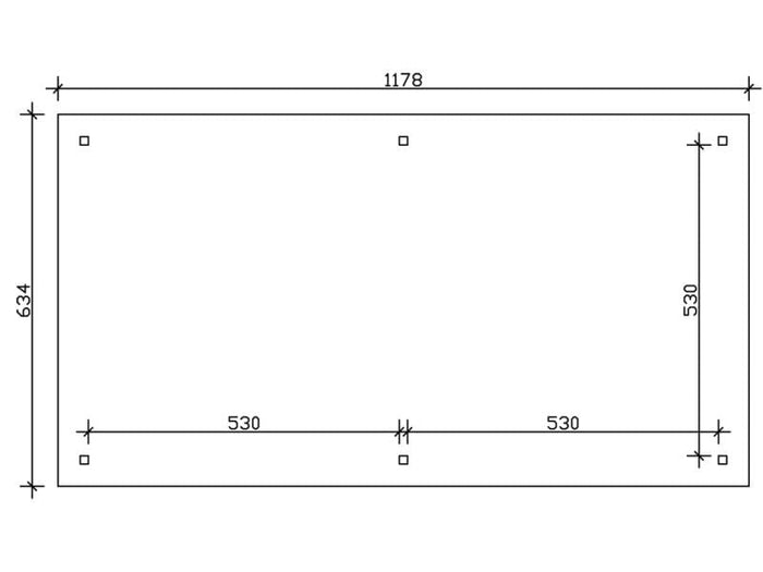 Skan Holz Carport Taunus 14 Gr. 4 natur