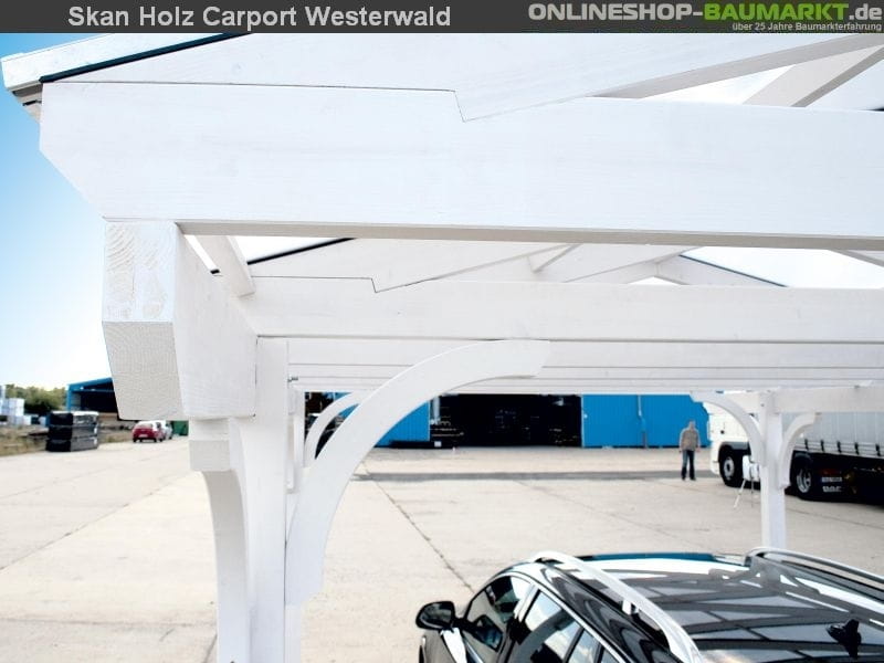 Skan Holz Carport Westerwald 362 x 648 cm Leimholz
