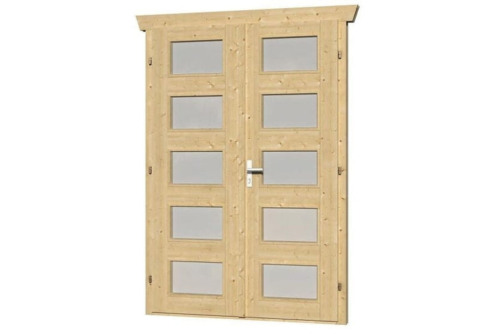 Skan Holz Doppeltür Milchglas 28 mm