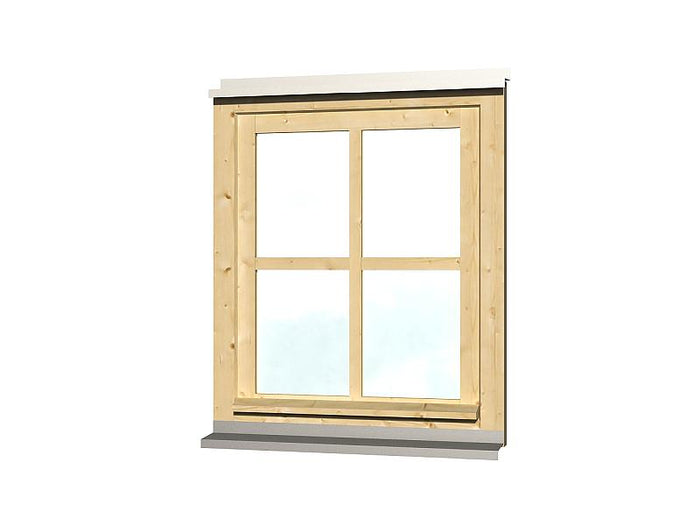 Skan Holz Einzelfenster für Carports, 66 x 82,5 cm