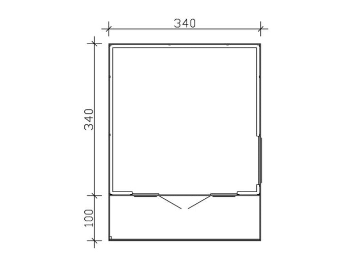 Skan Holz Gartenhaus Tokio 2 zweischalig natur