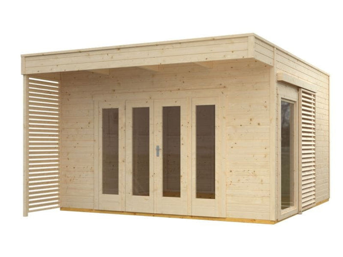 Skan Holz Gartenhaus Tokio 4 einschalig natur